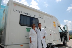 Seconda unità mobile oftalmica della IAPB Italia onlus a LAquila