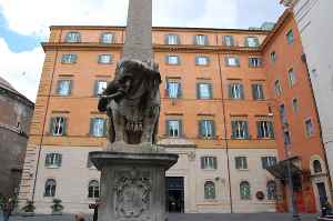 P.za della Minerva a Roma: il convegno sull'AMD si è svolto presso la sala degli atti parlamentari (Senato, Biblioteca G. Spadolini)