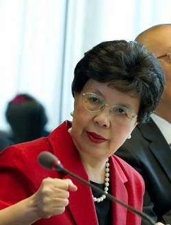 L'ex direttrice generale dell'OMS Margaret Chan (Foto Who di V. Martin, part.)