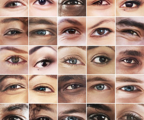 The eyes see all. Composite image of an assortment of peoples eyes